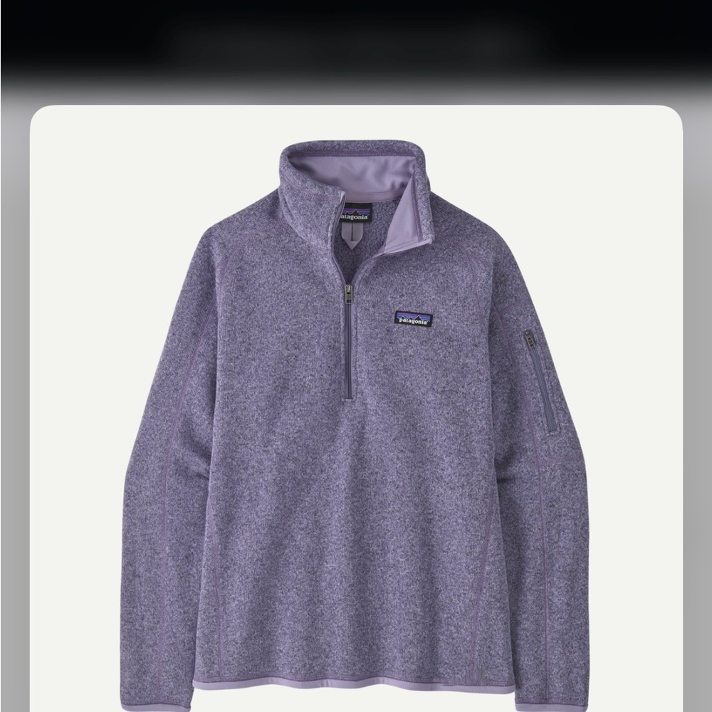 Patagonia Purple Quarter-Zip Fleece Pullover